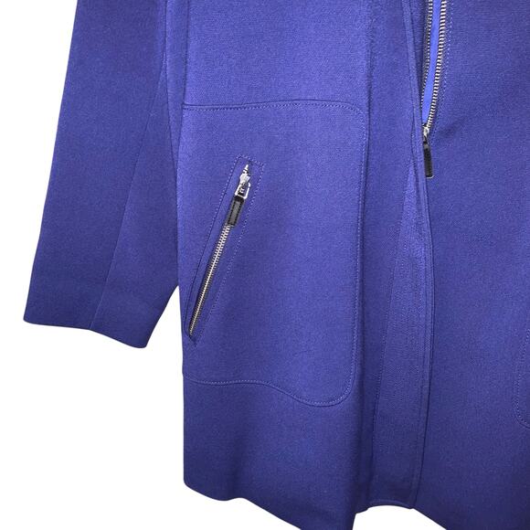 Kenneth Cole blue zip up jacket sz L - Picture 10 of 12